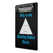 Rustende Robot Stare- Mini Klembord (Angled2)