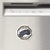 Rustende Scottie Keltische Knoopwerk Magneet (Insitu (Vaatwasser))