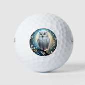 Rustende sneeuwuil met fonkeling, golfballen (Voorkant)