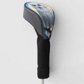 Rustende sneeuwuil met fonkeling, golfheadcover (Schuin)