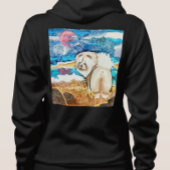 RUSTENDE STRAND GEZICHT crème show Hoodie
