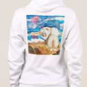 RUSTENDE STRAND GEZICHT crème show Hoodie