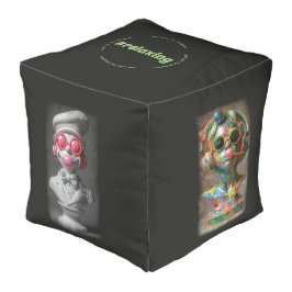 rustende Vibes Cube Pouf Poef