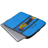 rustende Vibes, in Blauwgroen, Elektronicatas Laptop Sleeve (Voorkant onderkant)