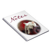 Rustende Westie Notitieboek (Rechterzijde)