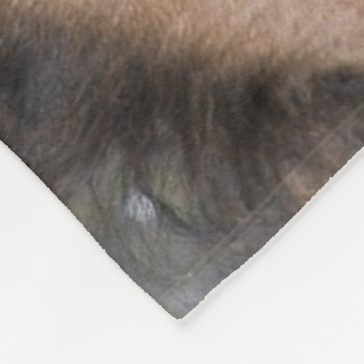 Rustende Wilde Pony Fleece Deken (Hoek)