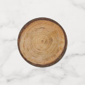 Rusteniek Vintage Kerstman Herten Foto Gouden Mono Confetti (Kleine voorkant)