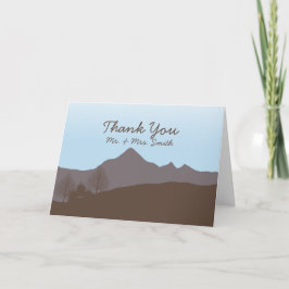 Rustenieke Berg Waterverf Bedankkaart