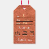 Rustenieke Prijs Cadeaulabel (Achterkant)