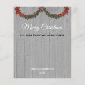 Rustenieke Vintage Kerst Foto Krans Kerstmis (Achterkant)
