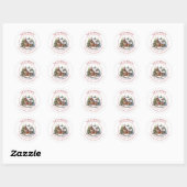 Rustenkerst Nieuwe Thuis Retouradreslabels Ronde Sticker (Vel)