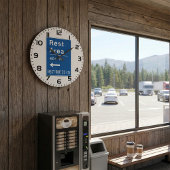 Rustgebied 400m links verkeersbord grote klok