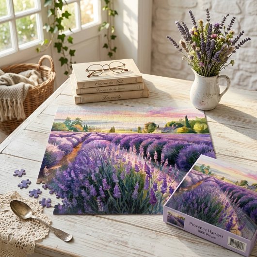 Rustgevend Ontspannend Lavendel Landschap  Legpuzzel
