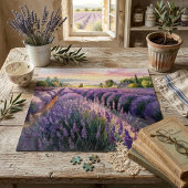 Rustgevend Ontspannend Lavendel Landschap  Legpuzzel