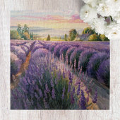 Rustgevend Ontspannend Lavendel Landschap  Legpuzzel