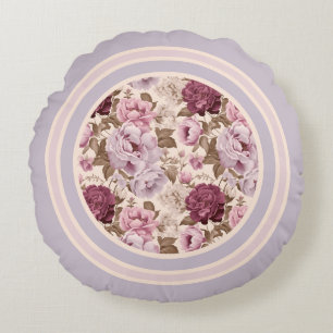 Rustgevende gedempt roos trendy kleur rond kussen