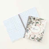 Rustgevende gedempte abrikoos trendy kleur notitieboek (Binnen)