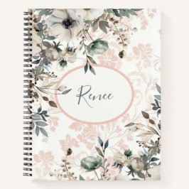 Rustgevende gedempte abrikoos trendy kleur notitieboek