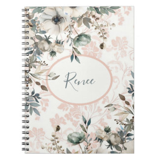 Rustgevende gedempte abrikoos trendy kleur notitieboek
