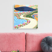 rustgevende horizon canvas afdruk (Insitu (Woonkamer))