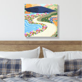 rustgevende horizon canvas afdruk (Insitu (Slaapkamer))