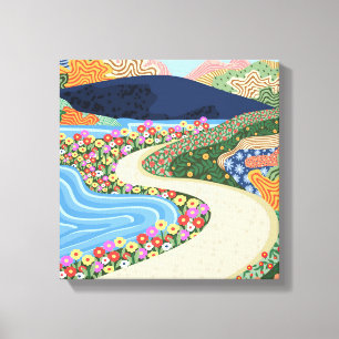 rustgevende horizon canvas afdruk