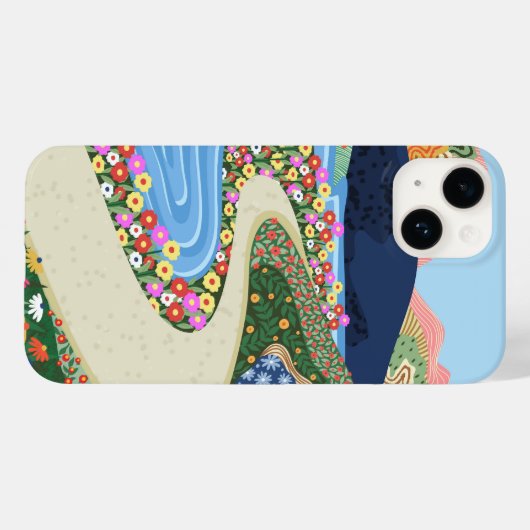 rustgevende horizon Case-Mate iPhone case (Achterkant (horizontaal))