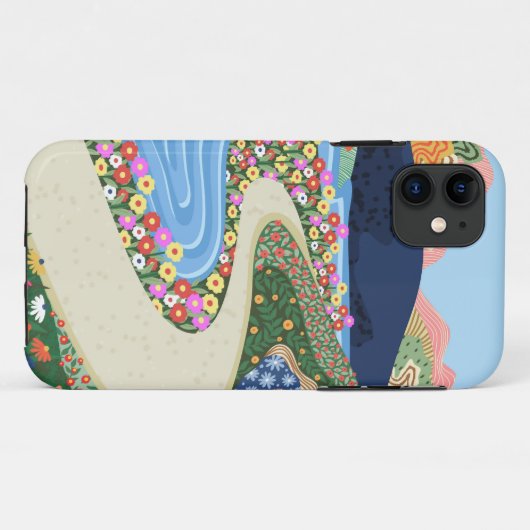 rustgevende horizon Case-Mate iPhone case (Achterkant (horizontaal))