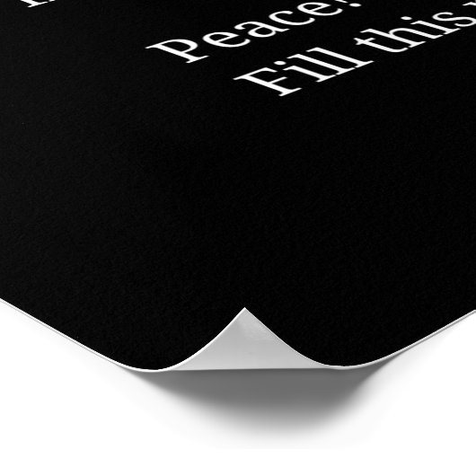 Rustgevende Inspirerende Gedicht Muur Kunst Poster (Hoek)