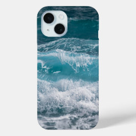 Rustgevende Zee Beweging Geïnspireerd Premium iPhone 15 Case