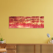 RustGold en rood Abstract landschapscanvas Canvas Afdruk (Insitu (Woonkamer))