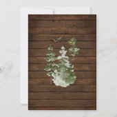 Rusti Hout Winter Dier Jingle & Mingle Bos Kaart (Achterkant)