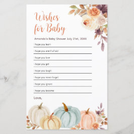 Rusti Oranje Pumpkin Floral wil Baby