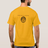 Rustic 10-punts Star Leaf-achtergrond T-shirt (Achterkant)
