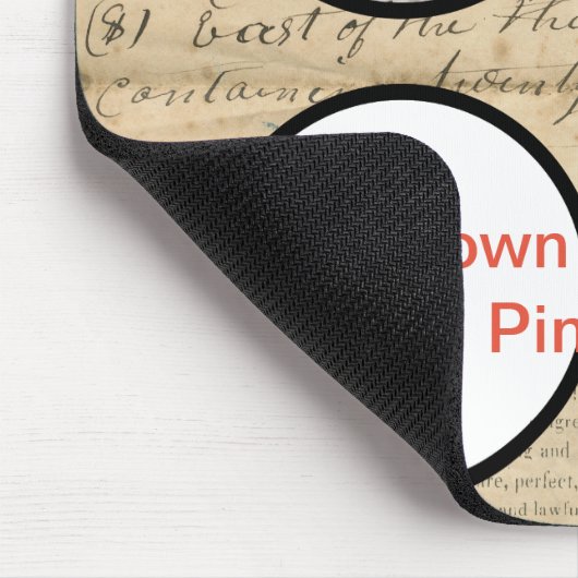 Rustic 1860's Ephemera Print Muismat (Hoek)