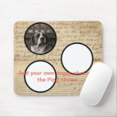 Rustic 1860's Ephemera Print Muismat (Met muis)