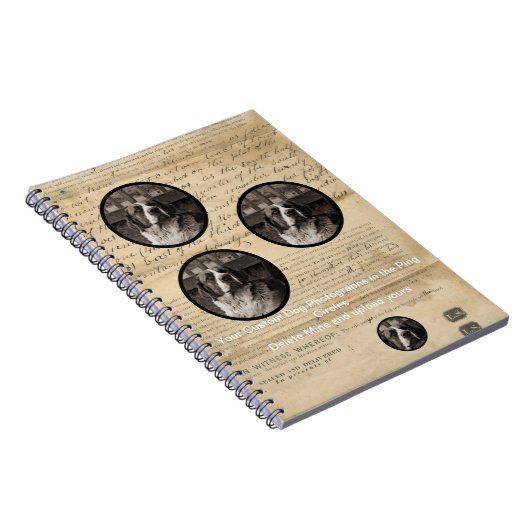 Rustic 1860's Ephemera Print Notitieboek (Rechterzijde)