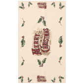 Rustic 1876 Prettig Kerstfeest Tafelkleed (Voorkant)