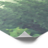 Rustic 21 Table Green Pines Wedding Seating Chart Poster (Hoek)