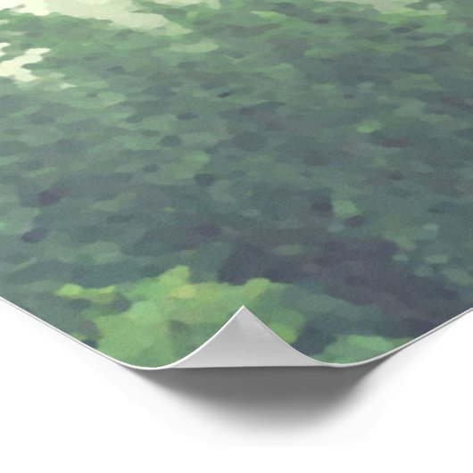 Rustic 21 Table Green Pines Wedding Seating Chart Poster (Hoek)