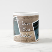 Rustic 2 Foto beste vader ooit Grote Koffiekop (Voorkant)