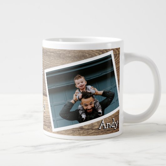 Rustic 2 Foto beste vader ooit Grote Koffiekop (Rechts)