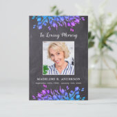 Rustic 3.5 x 5 Memorial Photo Funeral Prayer Kaart (Staand voorkant)