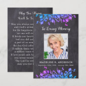 Rustic 3.5 x 5 Memorial Photo Funeral Prayer Kaart (Voorkant / Achterkant)