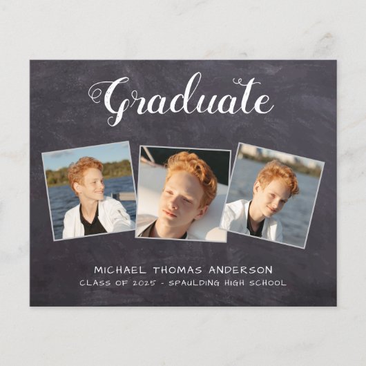 Rustic 3 Aankondiging van het Afstuderen van het F (Voorkant)