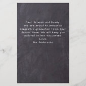 Rustic 3 Aankondiging van het Afstuderen van het F (Achterkant)