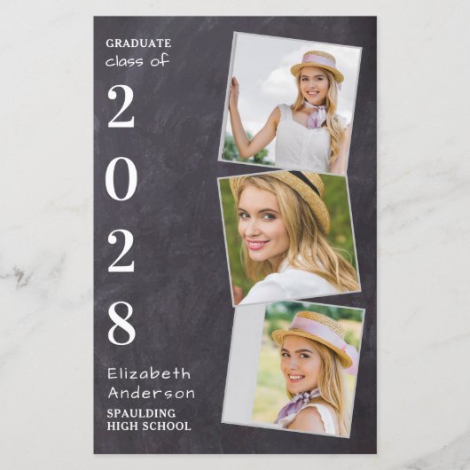 Rustic 3 Aankondiging van het Afstuderen van het F (Voorkant)