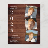 Rustic 3 Aankondiging van het Afstuderen van het F (Voorkant)