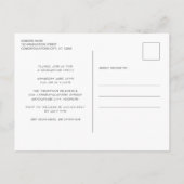 Rustic 3 Afstuderen fotohout Uitnodiging Briefkaart (Achterkant)