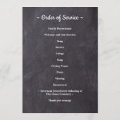 Rustic 3 Fotoherdenkingsorde van dienst begrafenis Programmakaart (Achterkant)